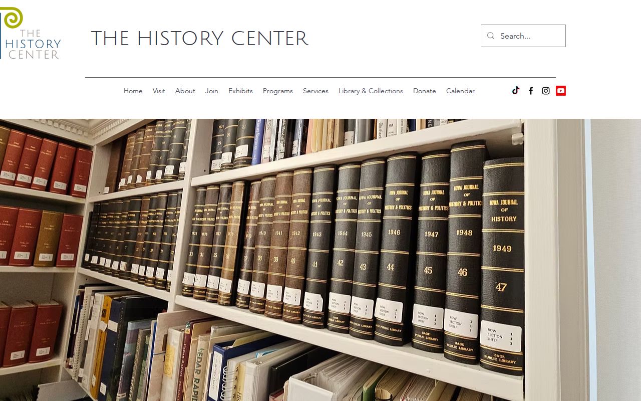 History Center research library holdings for Cedar Rapids and Linn County