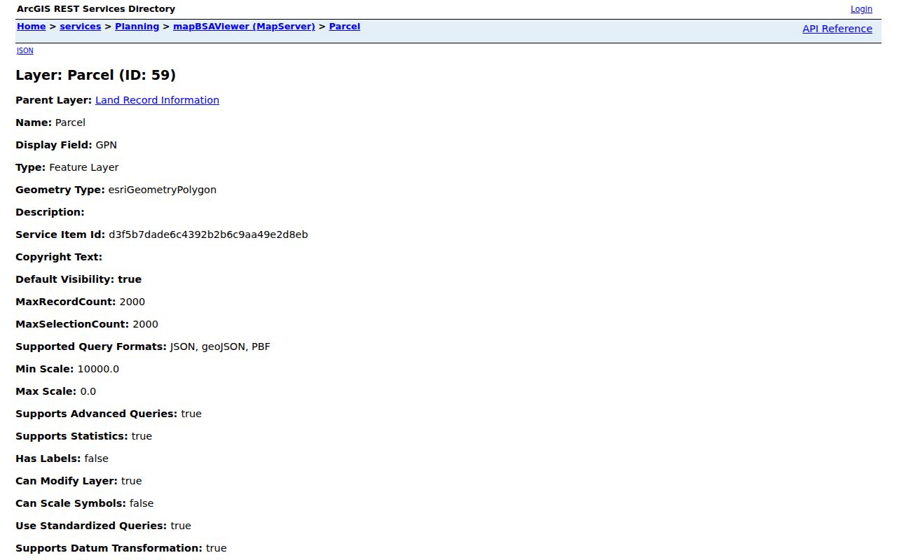 Linn County street directory GIS parcel fields